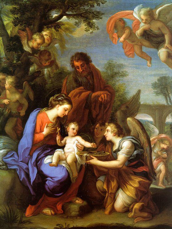 Chiari, Giuseppe The Rest on the Flight into Egypt oil painting image
